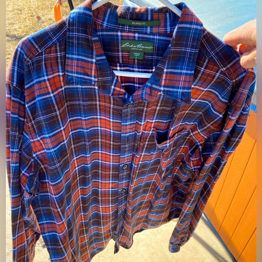 Eddie Bauer flannel xl shirt mens